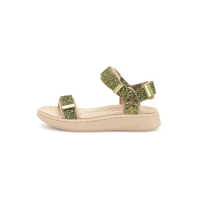 Woden Line Glitter Sandalen Groen EU 40 Vrouw