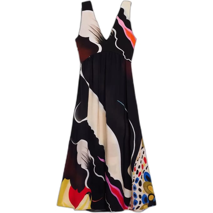 Desigual Zwarte Viscose Damesjurk