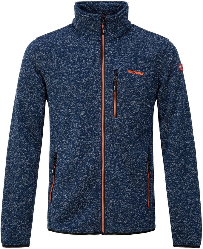 Nordberg Jan Fleece Vest - Navy White melange - Maat XL