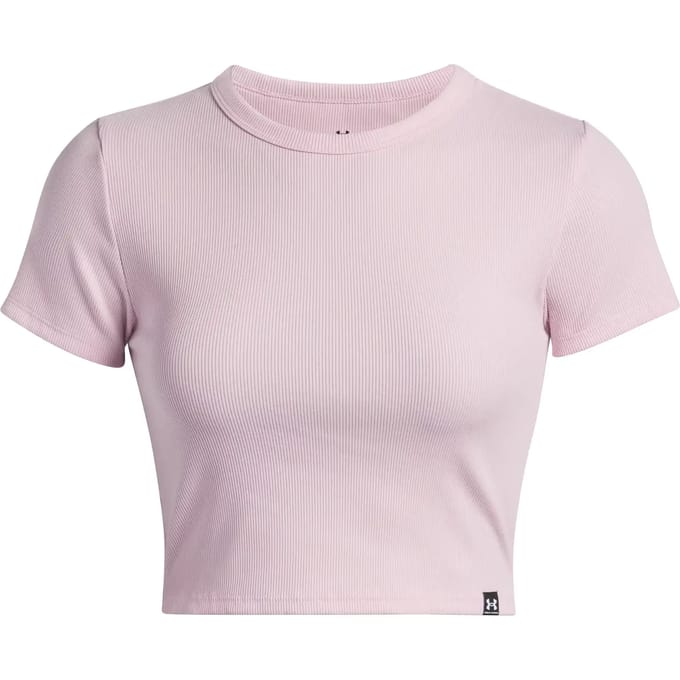 Under Armour Rival Rib T-shirt Dames-Pink