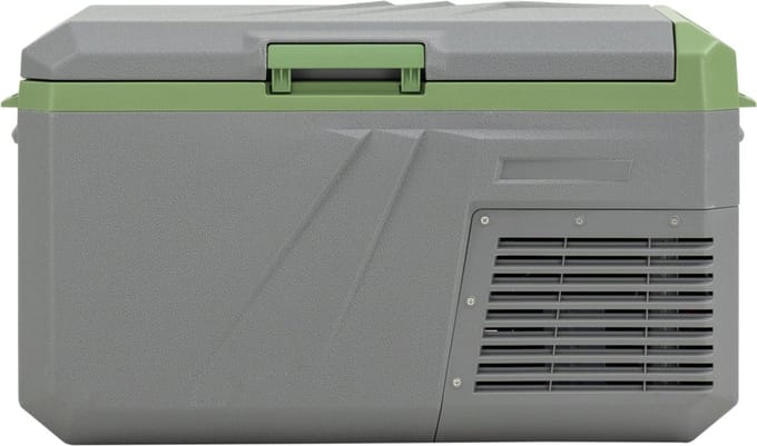 Steamy-E Single Zone Elektrische Compressor Koelbox - Single Zone - 28 liter - 12V en 230V - voor auto en camping - Grijs