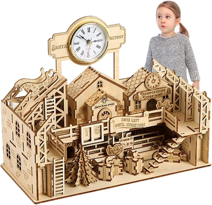Houten Puzzel - 3D Bouwpakket - Logisch Denken - Educatief STEM Speelgoed - 32x23cm