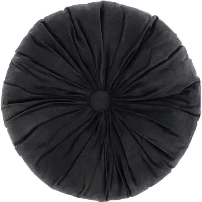 Unique Living Sierkussen Basics - Polyester - Zwart - 40 x 40 x 0 cm (BxHxD)