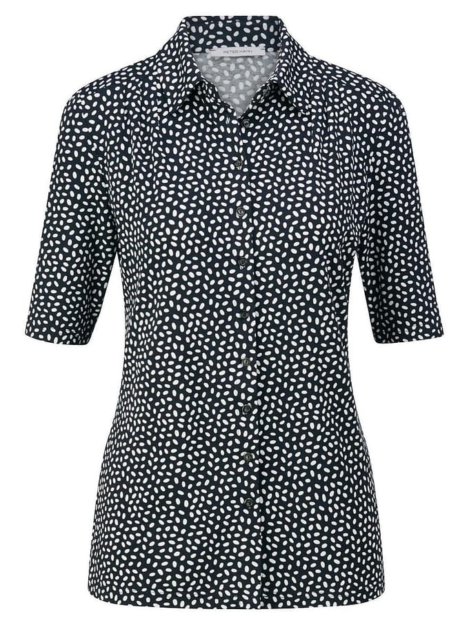 Blouse Van Peter Hahn blauw
