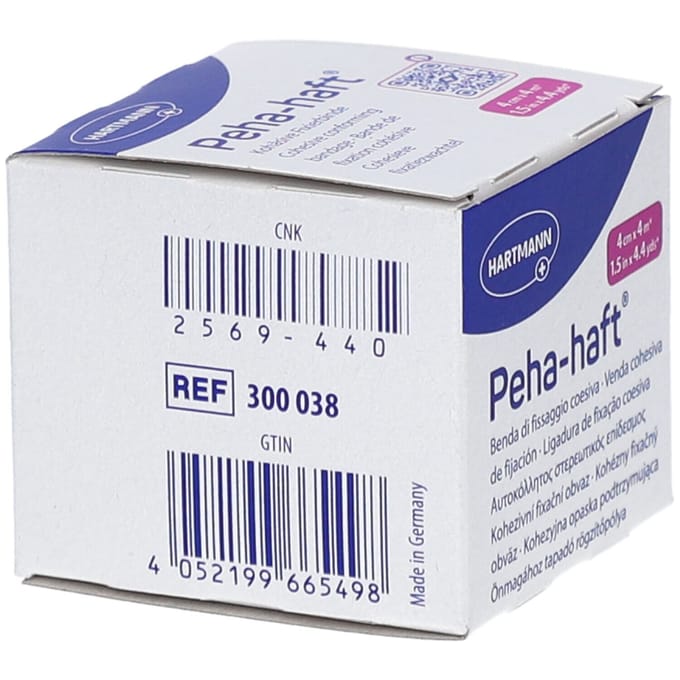 Peha-Haft fixatiezwachtel latexvrij 4 cm x 4 meter | 1 stuks