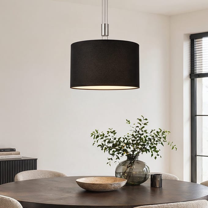 LumenXL Moderne hanglamp Hazel - 3-staps dimbare LEDs - gesatineerd nikkel
