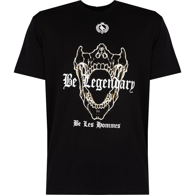 Les Hommes T-Shirt Be Legendary Mannen zwart