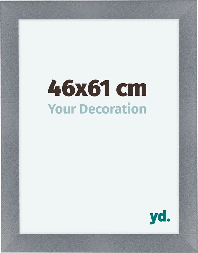 Your Decoration - Fotolijst 46x61 cm - MDF - Aluminium Geborsteld - Como