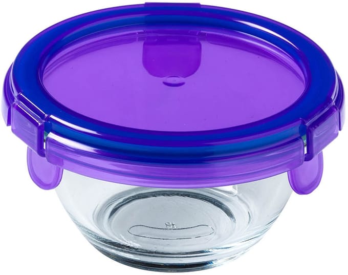 Baby Voedselcontainer, Rond, 0.2 L, Glas, Paars - Pyrex | My First Pyrex