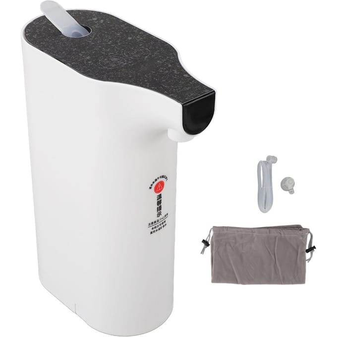 1800W Draagbare Direct Heet Water Dispenser LED Display 5 Temperaturen 2 Wateruitlaten Kinderbeveiliging L white