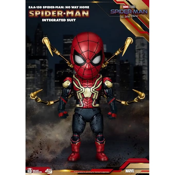 Beeldje Beast Kingdom Toys Spider-Man: No Way Home Egg Attack Spider-Man Integrated Suit