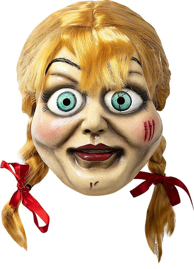 FUNIDELIA Deluxe Annabelle Masker voor volwassenen