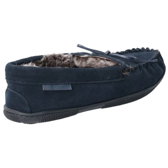 Hush Puppies Heren Ace Slip On Leren Slipper (Marine)