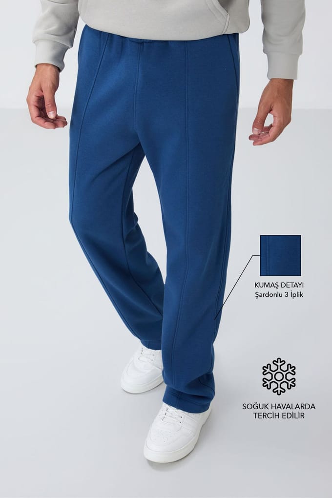 Heren Regular Fit Katoenen-Polyester Sweatpants