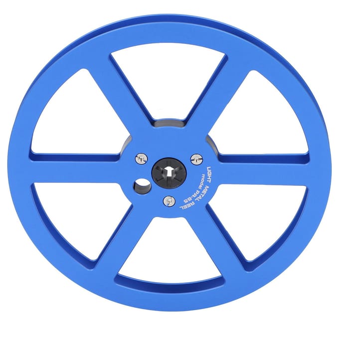 14 7 Inch Lege Bandspoel 6 Gats Aluminiumlegering Open Reel Geluid Opwindspoel Schijf Openingsmachine blauw