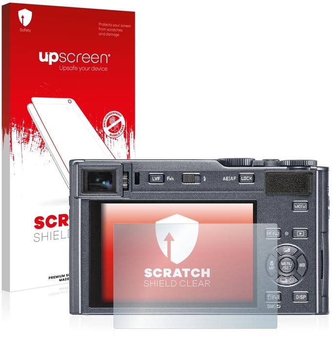 upscreen - Screenprotector voor Leica C-Lux - Folie Beschermfolie transparant