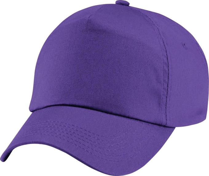 Beechfield Unisex Junior Junior 5 Panel Baseball Cap (Paars)