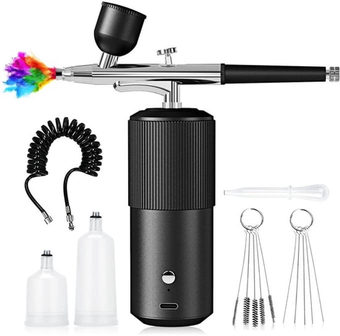 Allecto - Draadloze Airbrush Set - Usb Opladen - voor Make-up en
