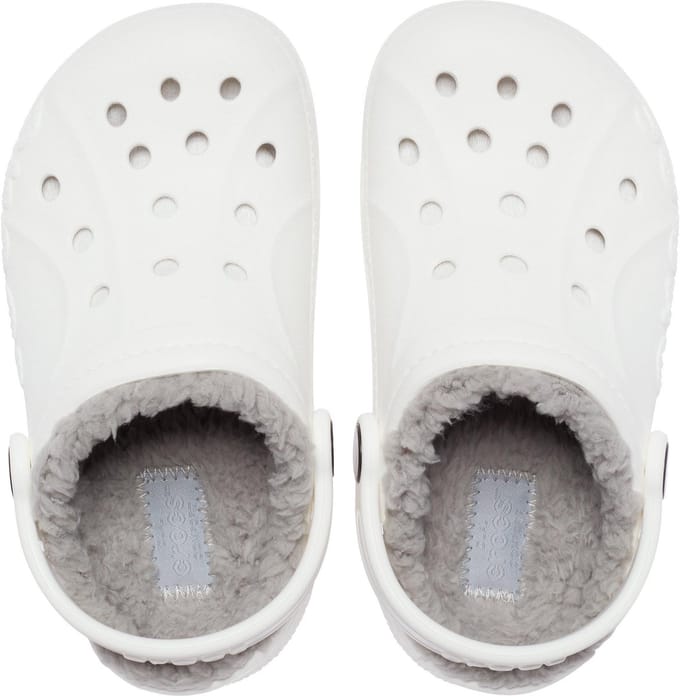 Crocs Baya Lined Clog Kids White/Light Grey Maat 30/31 US C13