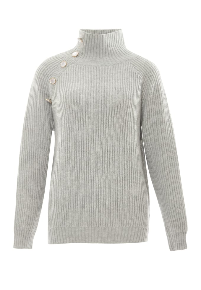 Faina Jumper Dames licht grijs melange