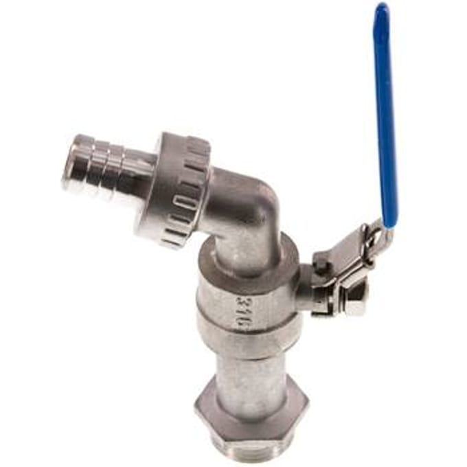 G 3/4 inch RVS 2-Way Wartelkraan Kogelkraan - BL2SH-MFA-034