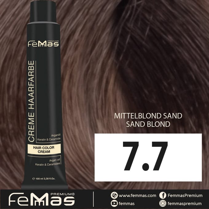 Femmas (7.7) - Haarverf - Medium Blond Zand - 100ml