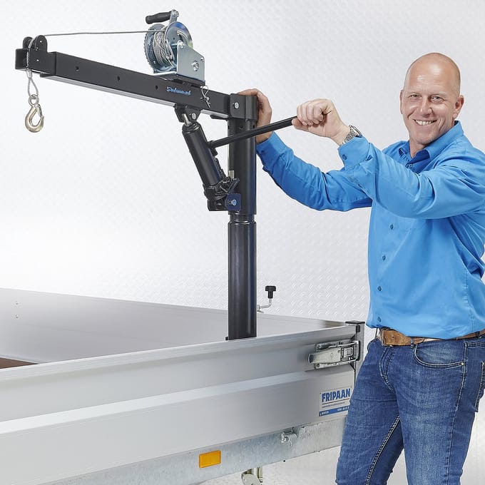 Datona® Aanhangerkraan - Zwart