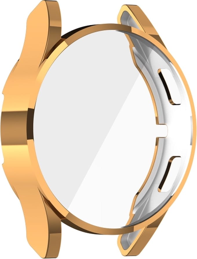 Screenprotector watch case - hoesje - geschikt voor Samsung Galaxy Watch 4 - 44 mm - rosegoud