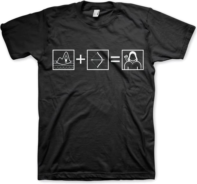 DC Comics Arrow Heren Tshirt -M- Arrow Riddle Zwart