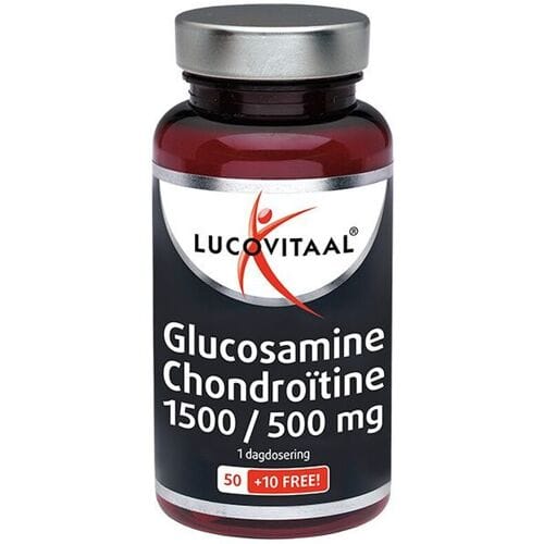 Lucovitaal glucosamine chondroïtine 1500/500 mg - voedingssupplement voor gewrichten in tabletvorm - verpakking 60 stuks