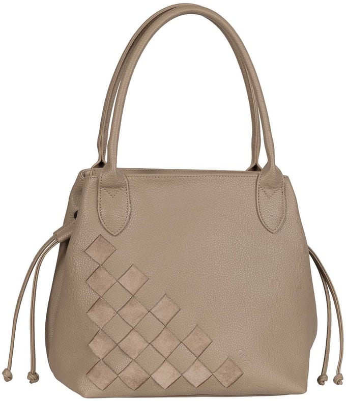 Gabor schoudertas shopper Granada Structure Zip Shopper Taupe