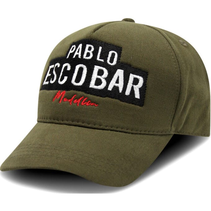 Baseball Cap Heren - Pet Heren - Pablo Escobar - Groen