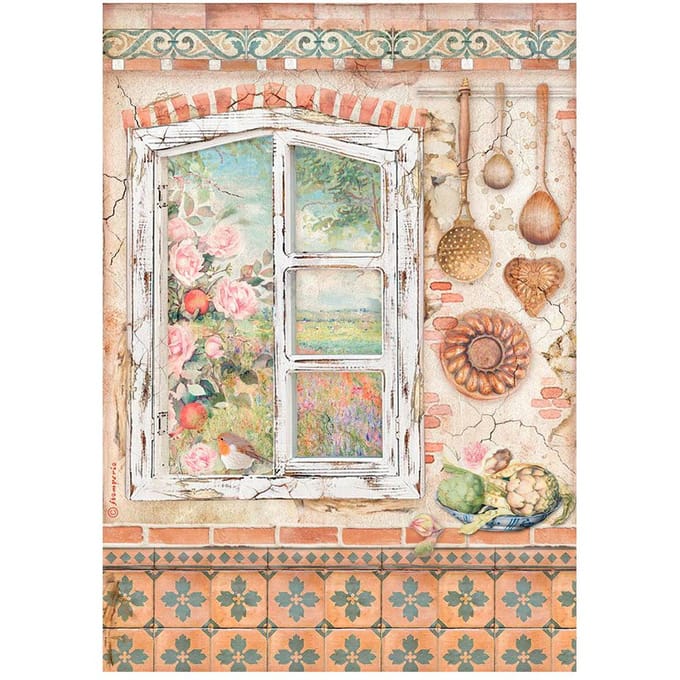 Motief strozijde "Zomerhuis"