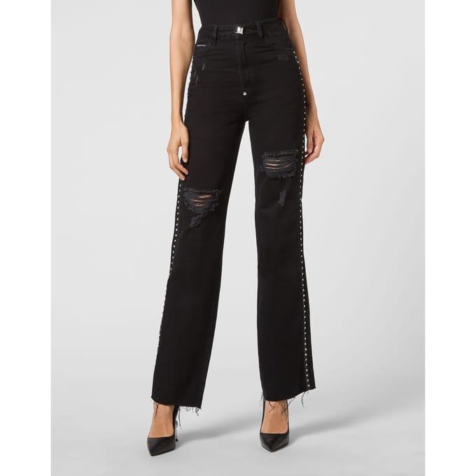Jeans Met Wijde Pijpen