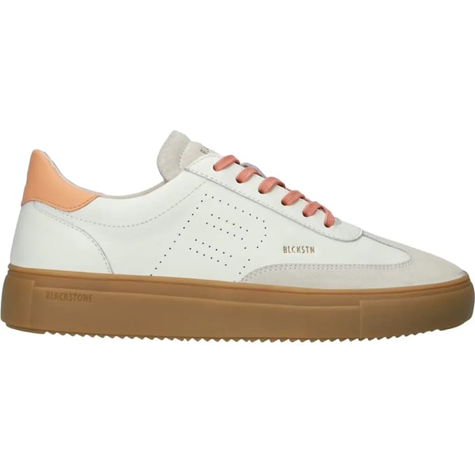 Blackstone SLATE HARPER - DL272 White Orange - Sneaker (low) - Dames - White - Maat: 40