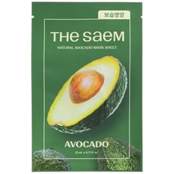 The Saem - Natural Mask Sheet - 25 Types 2025 Version - Avocado