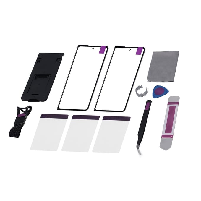 Schermvervanging voor Galaxy Z Fold 5 Professioneel Voorste Buitenste Lens Glas Scherm Vervanging Reparatiekit met OCA Lijm