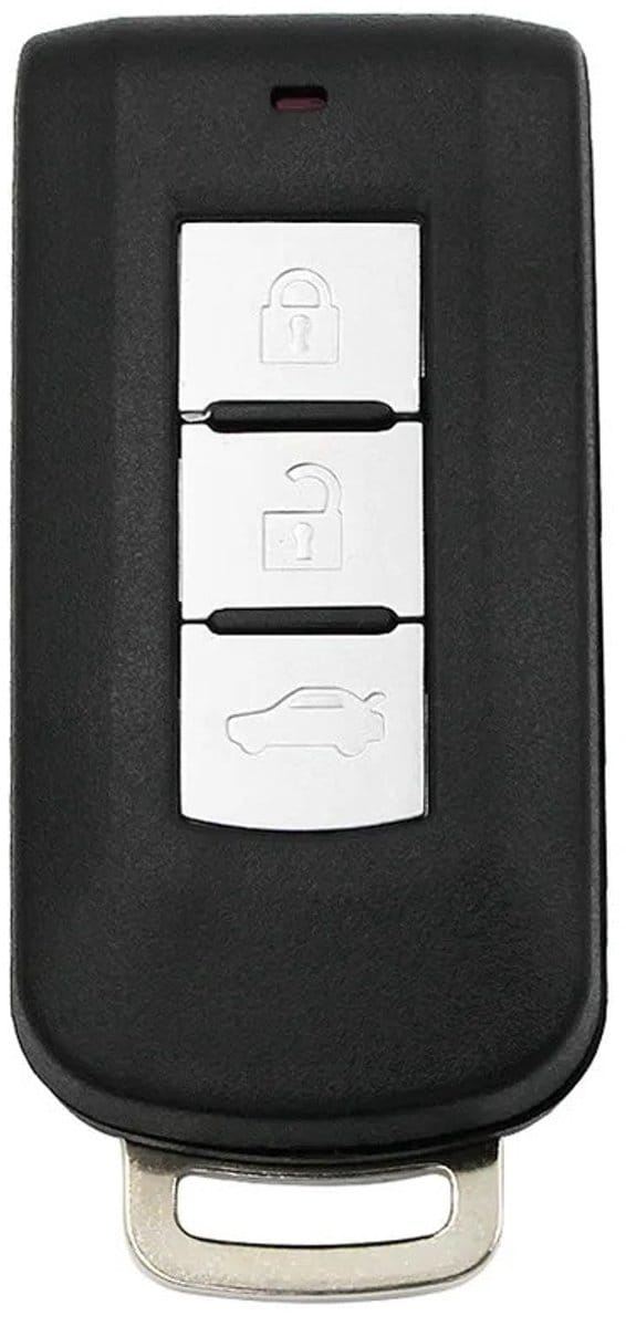 XEOD Autosleutelbehuizing - sleutelbehuizing auto - sleutel - Autosleutel / Geschikt voor: Mitsubishi smartkey