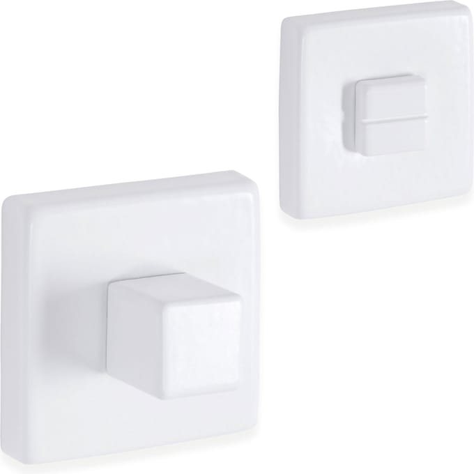 Eliot® WC / badkamer rozet - mat wit - incl. bevestigingsmateriaal