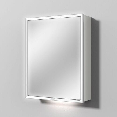 Sanipa Reflection melamine mirror cabinet MILO 60 with 1 door AU03043