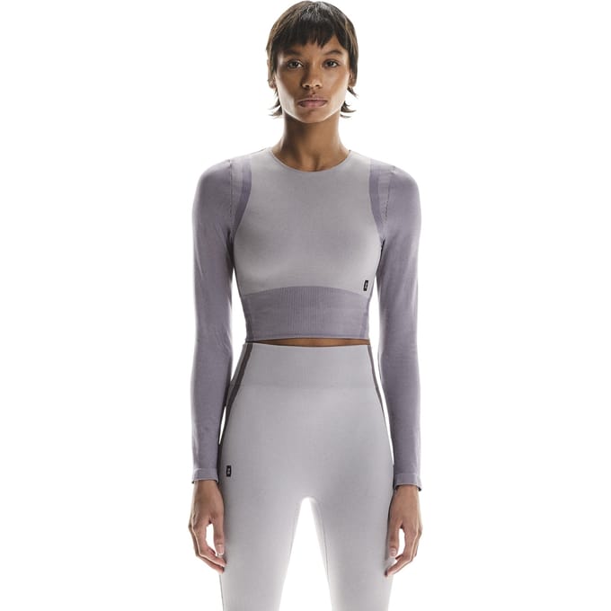 On Studio Knit Lg-t Crop 1 Lilac | Cosmos Maat: M | Longsleeves Outlet | Dames | Paars