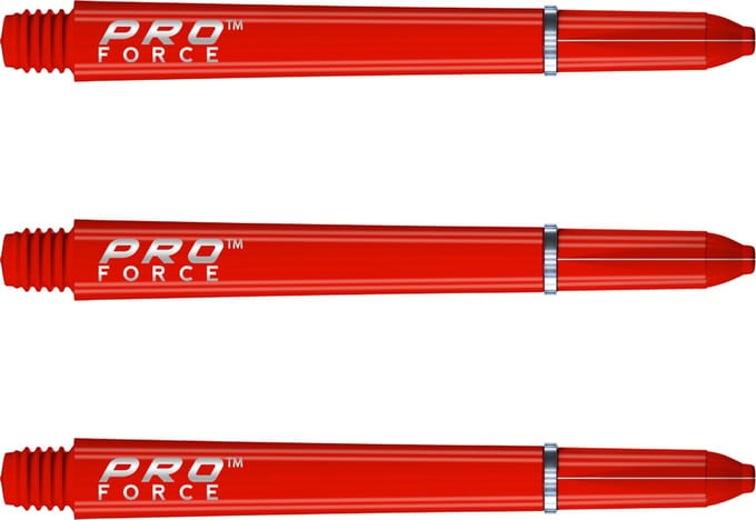 WINMAU - Pro Force Dartschachten Rood, Medium - 1 set per pakket (3 Dartschacht in totaal)