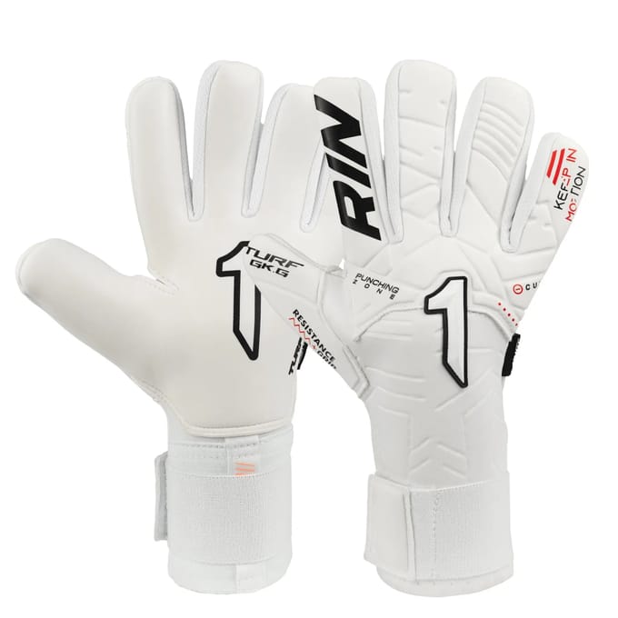 Rinat Kratos Turf Basic Junior Keepershandschoenen Wit 4 Kinderen