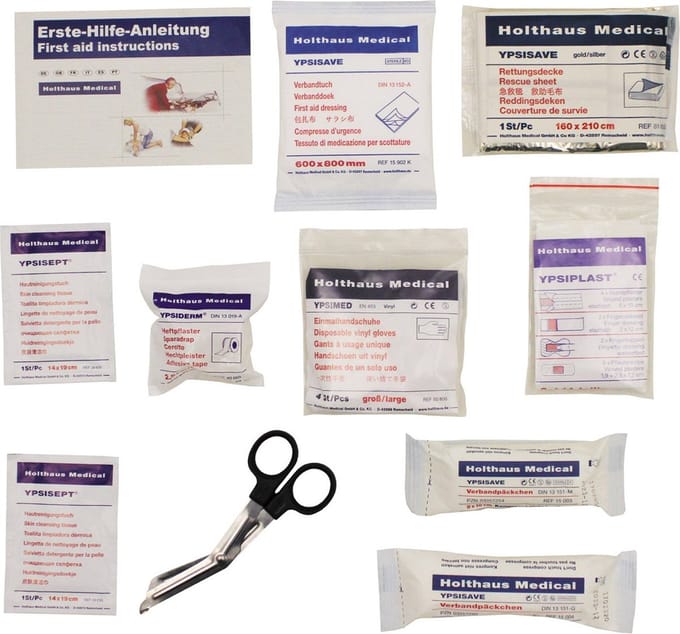 EHBO assortiment, HOLTHAUS, 27-delig, DIN 13164