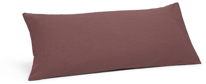 Yumeko kussensloop hennep/katoen deep raspberry 40x80 - Biologisch & ecologisch - 1 stuk