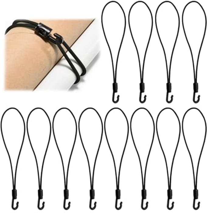 Multifunctionele Spanrubbers met Haken - Set van 12