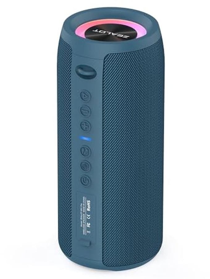 Draadloze Bluetooth Speaker met Licht en 40W Stereo Geluid, Waterdicht en Draagbaar
