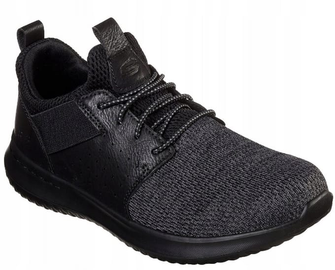 Skechers Delson Camben Heren Sneakers Zwart Comfortabel EU 42,5