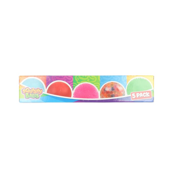 FUN Set -Quintet Squeeze- 5st anti stressbal 7cm Poppetjes en figuren