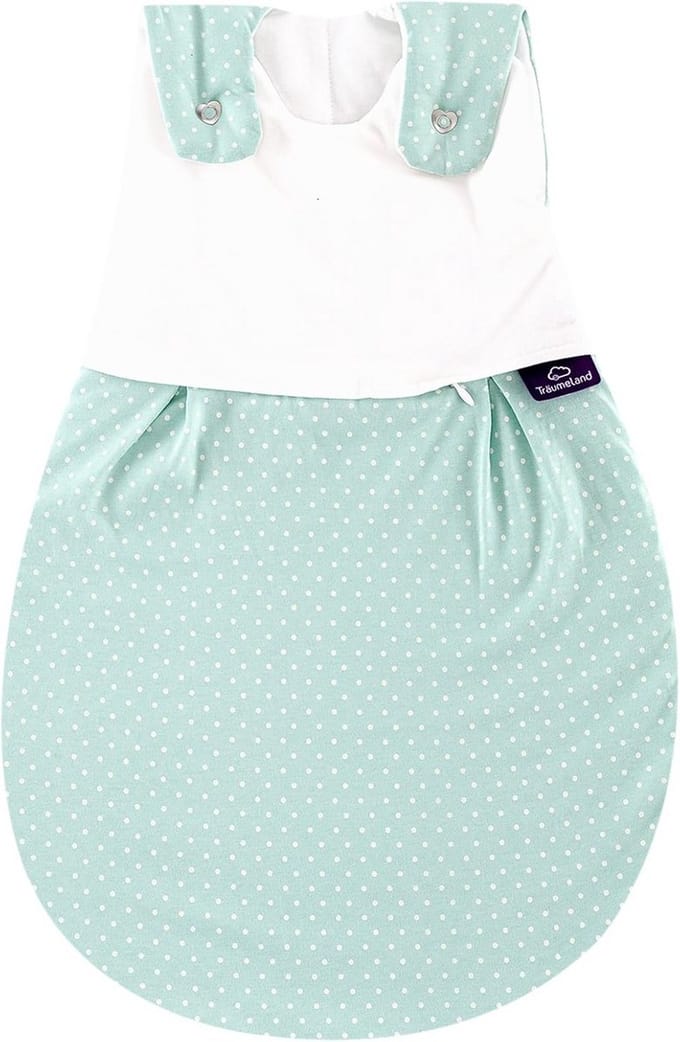 Baby Slaapzak Ideaal voor Buiten Mint Polka Dot Maat 50/56